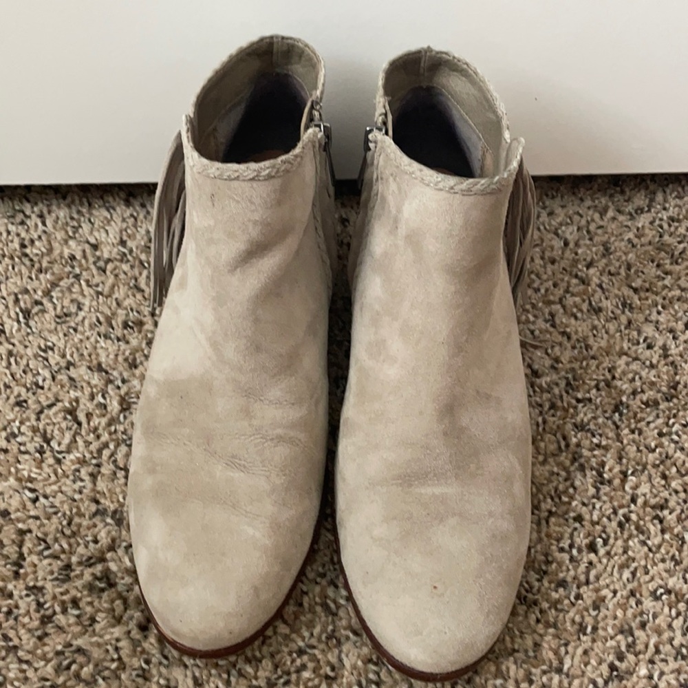 Sam Edelman Tope/Greyish suede booties